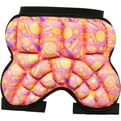  Almencla Breathable 3D Padded Hip Protection Shorts,Thick Butt Guard Pad, Protective Gear EVA Soft for Snowboard Roller Skating Skiing Skate Kids