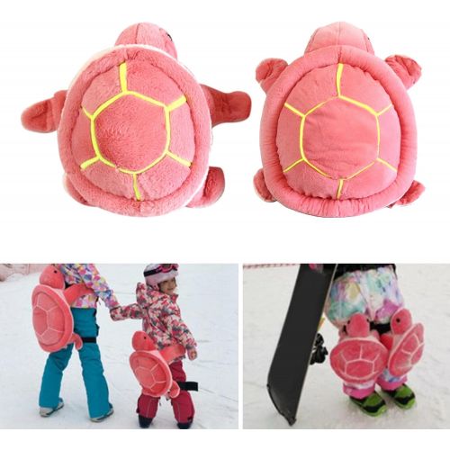  Almencla Cute Ski Protective Gear Knee Pad Butt Pad Anti-Frost Turtle Anti-Cold Anti-Fall Adults Children for Scooters Snowboarding Roller Skating