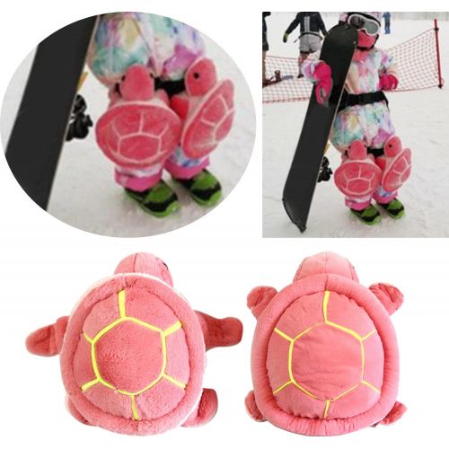  Almencla Cute Ski Protective Gear Knee Pad Butt Pad Anti-Frost Turtle Anti-Cold Anti-Fall Adults Children for Scooters Snowboarding Roller Skating