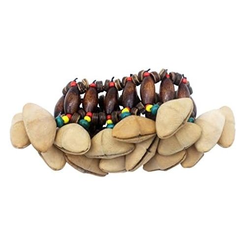  [아마존베스트]Almencla African Tribal Art Dora Nut Handbell Fruit Shell Bracelet Bell