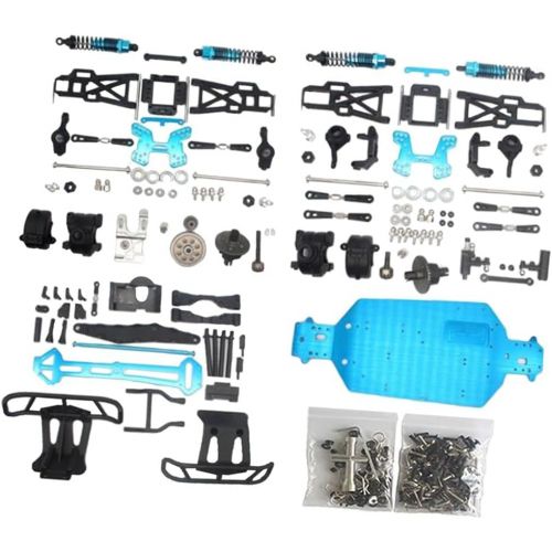  Almencla 1:10 Scale RC Chassis Frame 275mm for HSP 94170 Model Brushless Bigfoot Monster Trucks Vehicle Replacement Parts - Metal Kit