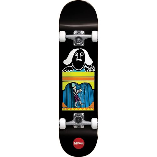  Almost Skateboards Puppet Master Black Complete Skateboard First Push - 8.12 x 31.7