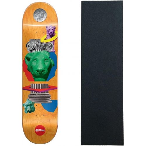  Almost Skateboards Almost Skateboard Deck John Dilo Relics Orange 8.125 x 31.7 with Grip