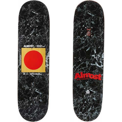  Almost Skateboards Almost Minimalist R7 Skateboard Deck - Black - 8.25