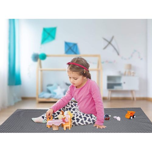  [아마존베스트]Alnoor USA Splat Mat for Under High Chair - Splash Mat | Washable & Water Resistant | Non-Toxic | Multiple Uses |...