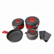 Alocs 3-4 Person Cooking Pot Camping Pan Kettle Outdoor Cookware Pots Sets CW-C06S