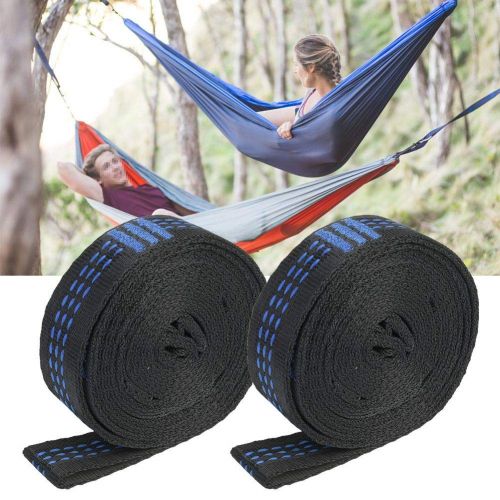  Alomejor Tree Swing Ropes Camping Hammock Tree Straps Set for Outdoor Relaxation, Camping, Picnic and Other Outdoor Activities