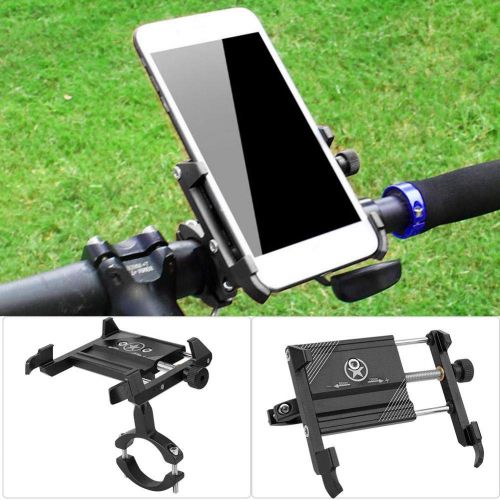  Alomejor Handlebar Holder Bike Mount Motorcycle Bicycle Handlebar Fixing Navigation Phone Holder Stand Support Accessories