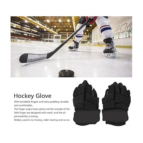  Hockey Glove, Hocky Player Glove High Fit for Ice Hockey