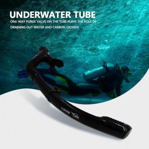  Alomejor Unterwasser Atmen Tube, Silikon Schwimmen Tauchen Schnorcheln trockene Luft Atmen Tube