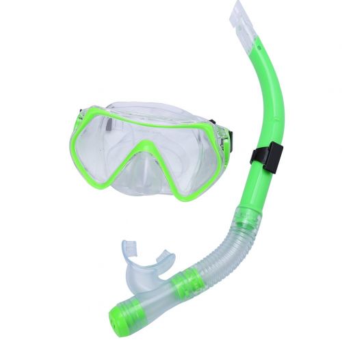  Alomejor Schnorchelmaske Erwachsene Taucherbrille Schnorcheln Schwimmen Unterwasserbrille Schneller Schnorchel Sets(Gelb)