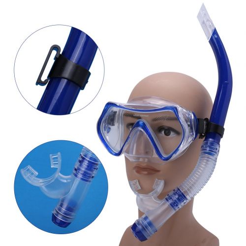  Alomejor Schnorchelmaske Erwachsene Taucherbrille Schnorcheln Schwimmen Unterwasserbrille Schneller Schnorchel Sets(Gelb)