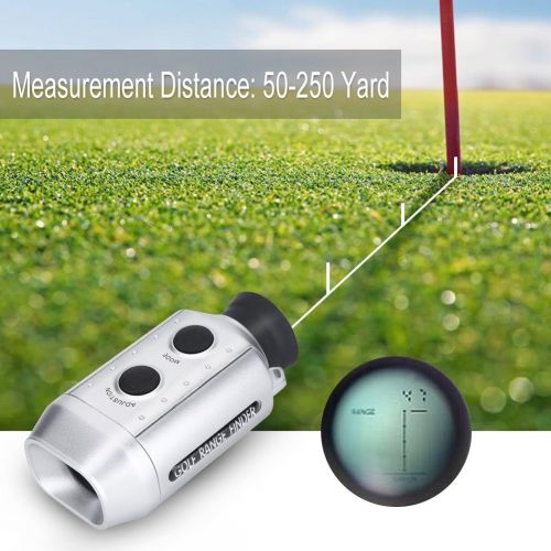  Alomejor Golf Range Finder, Handheld Golf Entfernungsmesser Jagd Teleskop Distanzmesser Tester fuer Golf Jagd Angeln Outdoor-Aktivitaten