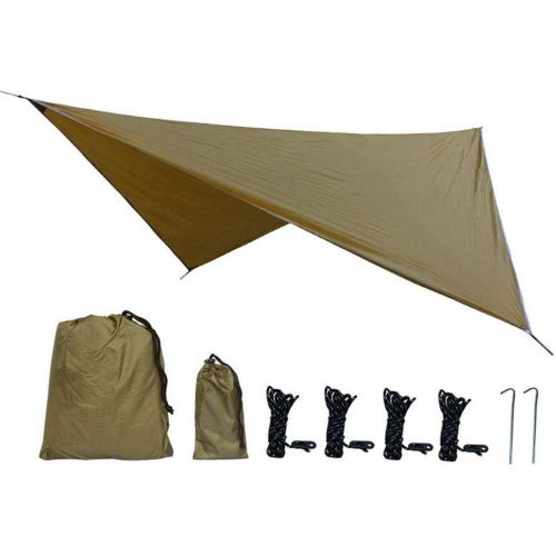  Alomejor Camping Tarp Shelter Hammock Camping Tarp, Rain Fly Tent Footprint Shelter Canopy Sunshade Cloth Awning for Camping Hiking