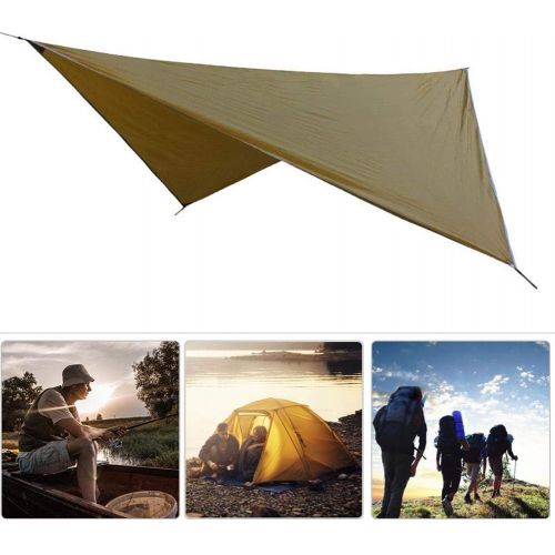  Alomejor Camping Tarp Shelter Hammock Camping Tarp, Rain Fly Tent Footprint Shelter Canopy Sunshade Cloth Awning for Camping Hiking