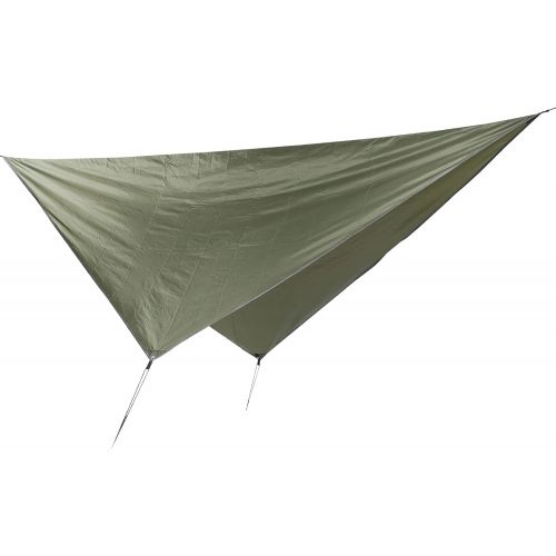  Alomejor 360x290cm Sun Shelter Tent Camping Cover Multifunction Rhombus Canopy Beach Sunshade Cloth(Army Green)