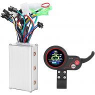 Alomejor Motor Brushless Controller with Rainproof LCD Display Control Panel and Shift Switch Accessory for Electric Bike