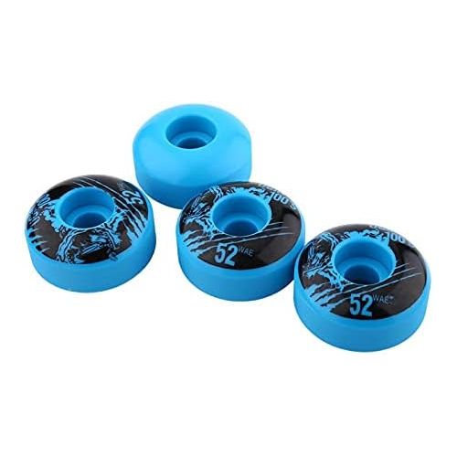  Alomejor 4 Pcs/se Skateboard Wheels Outdoor Classic 52mm x 30mm PU Cruiser Longboard Replacement Wheel Set