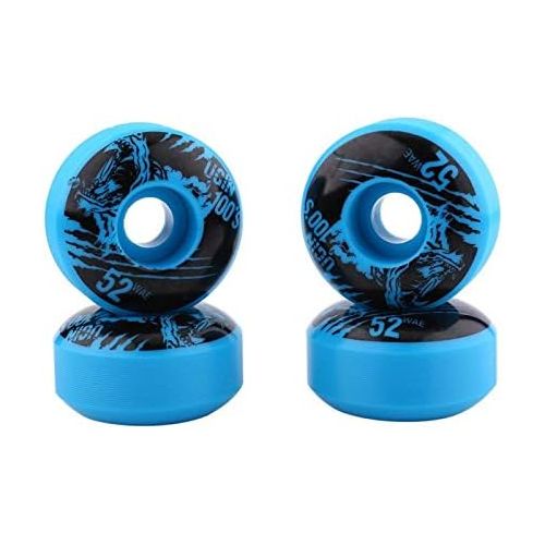  Alomejor 4 Pcs/se Skateboard Wheels Outdoor Classic 52mm x 30mm PU Cruiser Longboard Replacement Wheel Set