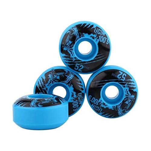  Alomejor 4 Pcs/se Skateboard Wheels Outdoor Classic 52mm x 30mm PU Cruiser Longboard Replacement Wheel Set