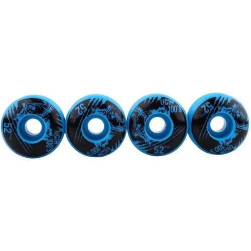  Alomejor 4 Pcs/se Skateboard Wheels Outdoor Classic 52mm x 30mm PU Cruiser Longboard Replacement Wheel Set