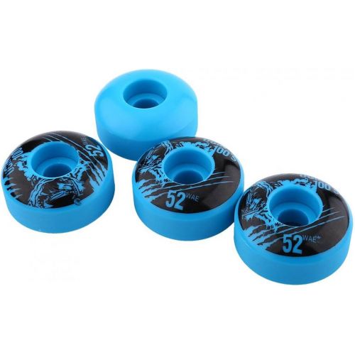  Alomejor 4 Pcs/se Skateboard Wheels Outdoor Classic 52mm x 30mm PU Cruiser Longboard Replacement Wheel Set