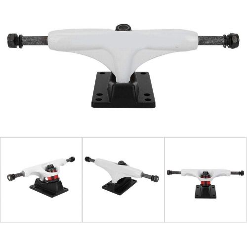  Alomejor 1 Pair Skateboard Truck 4 8 inch Long Board Independent Trucks for Mountain Skate Board Accessories White