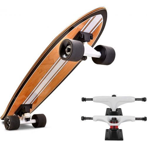  Alomejor 1 Pair Skateboard Truck 4 8 inch Long Board Independent Trucks for Mountain Skate Board Accessories White