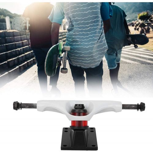  Alomejor 1 Pair Skateboard Truck 4 8 inch Long Board Independent Trucks for Mountain Skate Board Accessories White