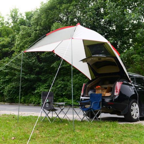  Alomejor Tent Car Awning Outdoor Portable Tent SUV Car Rear Tent Car Side with Storage Bags for Outdoors