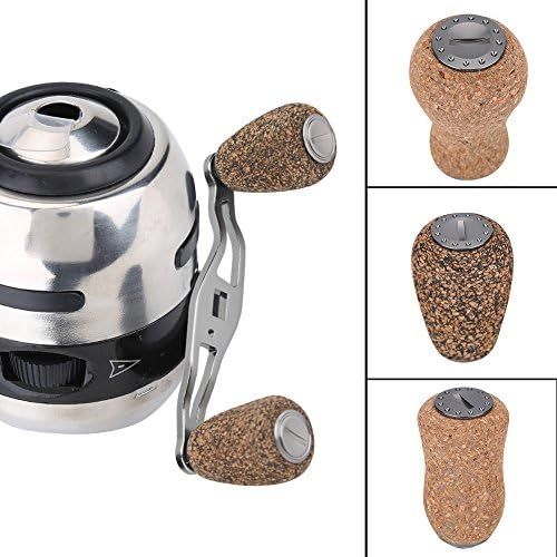  [아마존베스트]Alomejor Fishing Reel Knob Wood Cork Handle Knob Spare Parts for Baitcast/Daiwa/Spinning Fishing Reel Handle