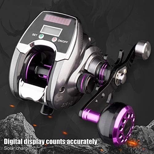  [아마존베스트]Alomejor Baitcasting Fishing Reel, Electric Baitcasting Reel with Digital Display, 9 Speed Magnetic Brake, Rechargeable Baitcasting Fishing Wheel