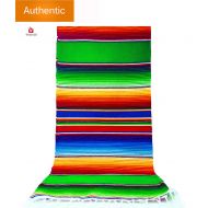 New Alondras Imports (84 x 15) Elegantly Handwoven, Genuine Serape Table Runner (Mexican...