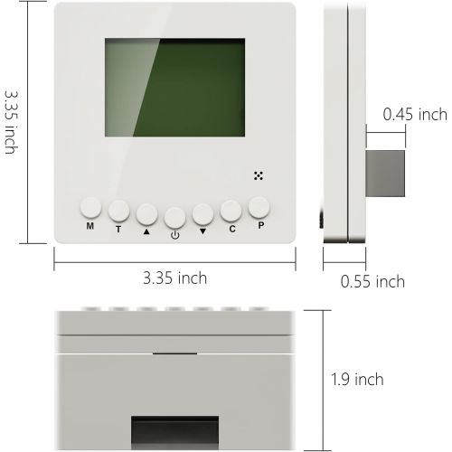  AlorAir Remote Controller for Digital Humidity Temperature Drain Pump Control for Crawl space basement dehumidifier HD90 HDi90 HD55 SLGR 1400X