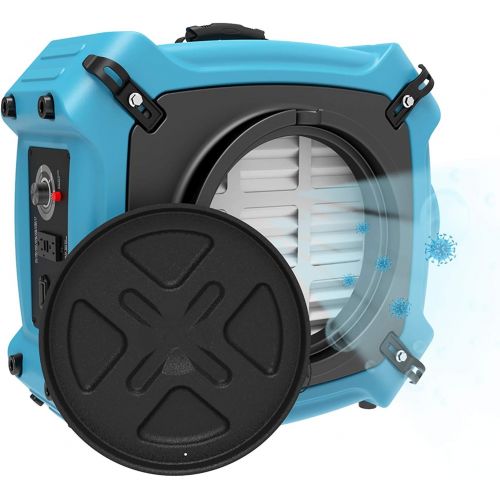  ALORAIR PureAiro HEPA Max 870 Air Scrubber 3-Stage Filtration Negative Machine Air Scrubber Professional Water Damage Restoration for Air Cleaner （Pack of 5）