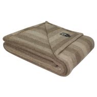 Alpaca Warehouse Superfine Woven Alpaca Wool Bed Blanket Twin Size 100% Natural Fiber (Beige/Light Brown/Sand)