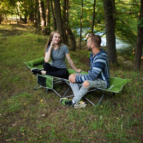  [아마존베스트]Alpcour Folding Camping Cot  Deluxe Collapsible Single Person Bed in a Bag w/Pillow for Indoor & Outdoor Use  Ultra Lightweight, Comfortable, Heavy Duty Design Holds Adults & Kid