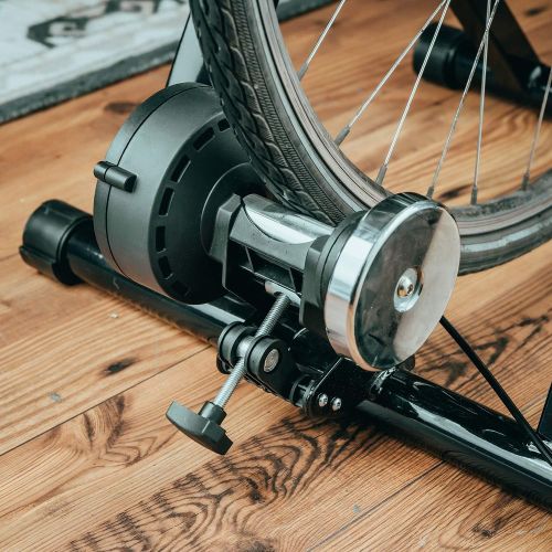  [아마존베스트]Alpcour Bike Trainer Stand  Portable Stainless Steel Indoor Trainer w/ Magnetic Flywheel, Noise Reduction, 6 Resistance Settings, Quick-Release & Bag  Stationary Exercise for Roa