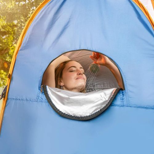  Alpcour Portable Pop Up Tent ? Privacy Tent for Portable Toilet, Shower and Changing Room for Camping and Outdoors ? Spacious, Extra Tall and Waterproof with Utility Accessories -