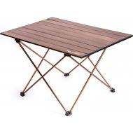 Alpcour Portable Camping Table ? Lightweight, Compact Folding Side Table in a Bag with Aluminum Top & Heavy Duty Hinge for Easy Travel & Storage ? Great for Outdoor BBQ, Backpackin