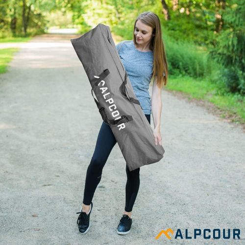  Alpcour Camping Cot Bag?for Outdoor Camping, Travel and Beach ? 42 Inch Heavy Duty Polyester Fabric Replacement Bag Fits Most Cots & Chairs ? Multifunctional and Easy to Carry & St