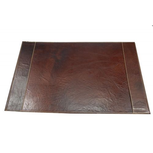  Alpenleder ALPENLEDER Desk PadTirol | Made of Buffalo Leather | Desk Mat Blotter Protective 26 x 17 Brown