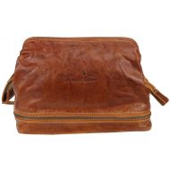 Toiletry BagLAGO DI COMO | Made Of Buffalo Leather | Men Women Brown | By Alpenleder (Cognac)