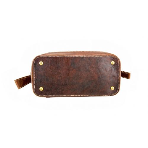  Toiletry BagLAGO DI COMO | Made Of Buffalo Leather | Men Women Brown | By Alpenleder (Cognac)