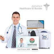 Healthcare ID Card Printer System for Hospitals, Retirement Homes, and more : Everything you need for your organization: AlphaCard printer, Healthcare ID design software, ID Suppli