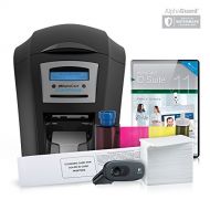 AlphaCard Compass Complete Photo ID Card Printer System with AlphaCard ID Software (Complete Bundle for PCs, One-Sided Printer)