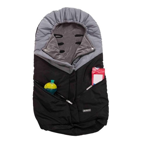  [아마존베스트]Alphabetz Universal Baby Stroller Sleeping Bag Footmuff, Black/Grey