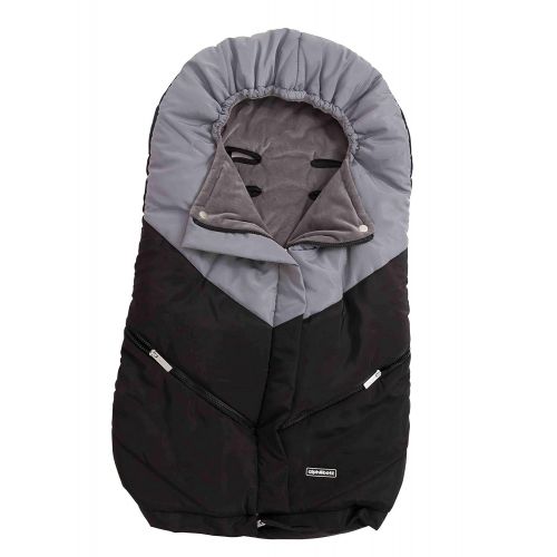  [아마존베스트]Alphabetz Universal Baby Stroller Sleeping Bag Footmuff, Black/Grey