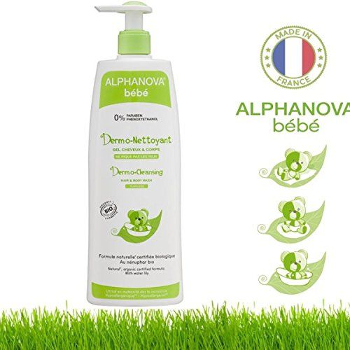  Alphanova Bebe - Baby Organic Democleasning Hair & Body Wash (500 ML) Organic Baby Formula with...