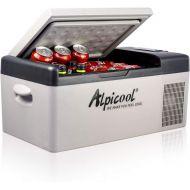[아마존베스트]Alpicool C15 Portable Refrigerator 16 Quart(15 Liter) 12 Volt Fridge Freezer for Car, Vehicle, Truck, RV, Boat, Mini fridge freezer for Driving, Travel, Fishing, Outdoor -12/24V DC